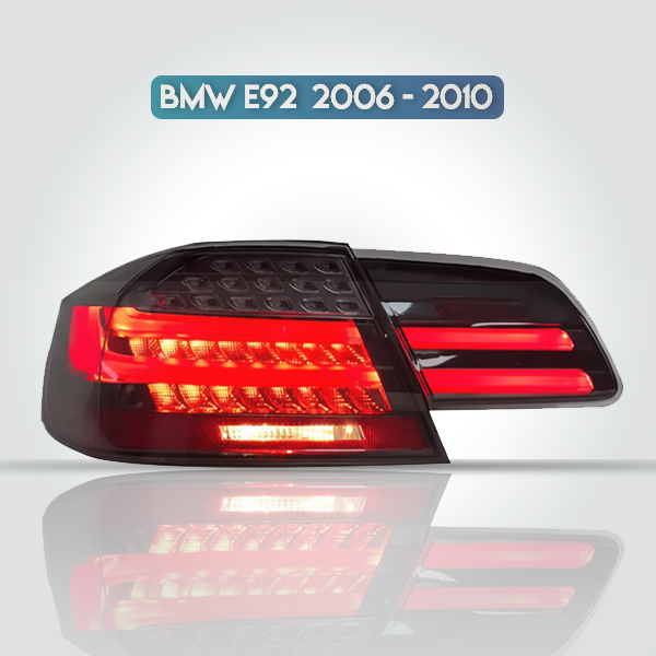 BMW E92 3 Series LCI Style OLED LED Tail Lights | Sequential Turn Signals | Smoked 2006-2013