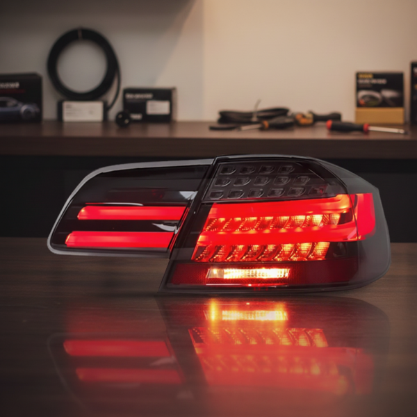 BMW E92 3 Series LCI Style OLED LED Tail Lights | Sequential Turn Signals | Smoked 2006-2013