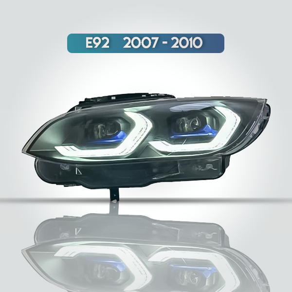 BMW 3 SERIES E92 2007-2010 LED HEADLIGHT ASSEMBLY – DAYTIME RUNNING LIGHTS LASER FRONT LAMPS CAR ACCESSORIES