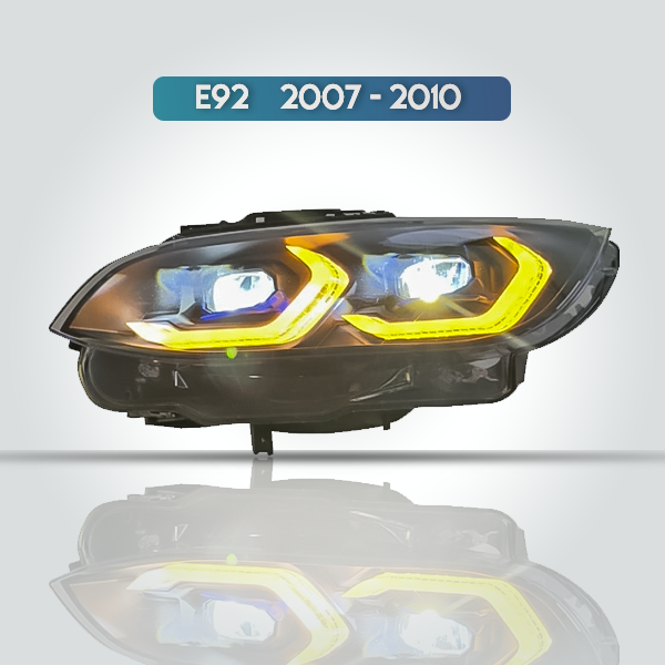 BMW 3 SERIES E92 2007-2010 LED HEADLIGHT ASSEMBLY – DAYTIME RUNNING LIGHTS LASER FRONT LAMPS CAR ACCESSORIES