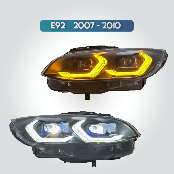 BMW 3 SERIES E92 2007-2010 LED HEADLIGHT ASSEMBLY – DAYTIME RUNNING LIGHTS LASER FRONT LAMPS CAR ACCESSORIES