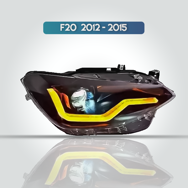 BMW 1-SERIES F20 HEADLIGHTS ASSEMBLY 2012-2015 MODIFIED LED LASER LENS DAYTIME RUNNING LIGHTS