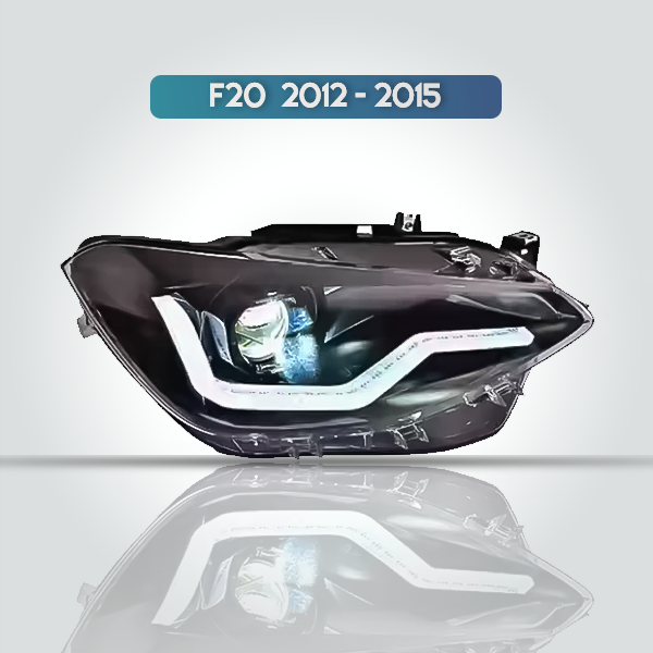 BMW 1-SERIES F20 HEADLIGHTS ASSEMBLY 2012-2015 MODIFIED LED LASER LENS DAYTIME RUNNING LIGHTS