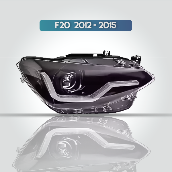 BMW 1-SERIES F20 HEADLIGHTS ASSEMBLY 2012-2015 MODIFIED LED LASER LENS DAYTIME RUNNING LIGHTS