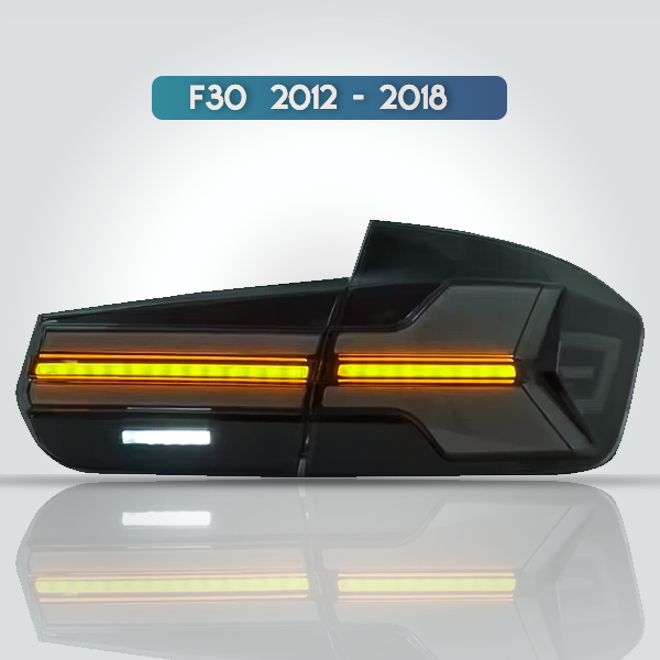 BMW F30 Sequential LED Taillight Assembly | Smoked Red 2012-2018 | Sound Louder
