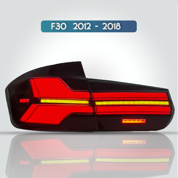 BMW F30 Sequential LED Taillight Assembly | Smoked Red 2012-2018 | Sound Louder