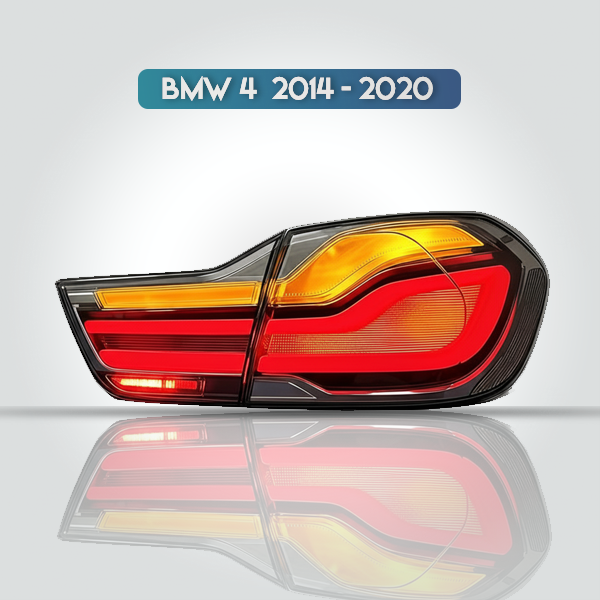 BMW 4 Series LED Tail Lights 2014-2020 F32 F33 F36 Dynamic Sequential Indicator Smoked Rear Lamps