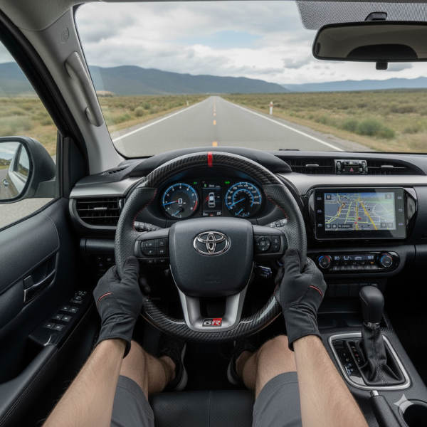 TOYOTA HILUX / FORTUNER 2016 - 2025 GR PERFORMANCE CARBON FIBRE STEERING WHEEL