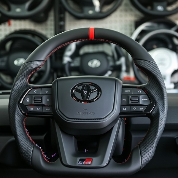 Toyota Hilux GR Sport Replacement Steering Wheel 2016–2025 | Premium Leather | Multifunction Control Buttons