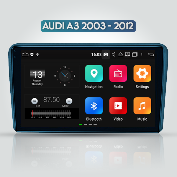 Audi A3 8P 2003 - 2012 9 Inch Android Navigation T...
