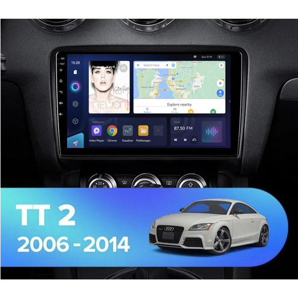 AUDI TT 2006 - 2014 9 INCH ANDROID APPLE CARPLAY CAR STEREO NAVIGATION IN-DASH HEAD UNIT - ULTRA-PREMIUM SERIES