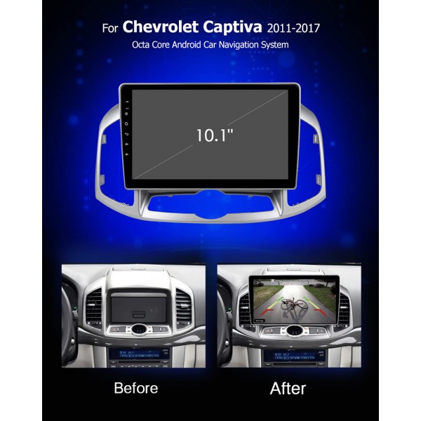 CHEVROLET CAPTIVA 10.1 INCH 2011 - 2017 ANDROID CAR STEREO NAVIGATION IN-DASH HEAD UNIT - OPTIMAL SERIES