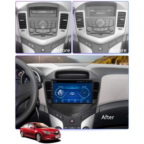 CHEVROLET CRUZE 2008-2013 ANDROID CAR STEREO NAVIGATION IN-DASH HEAD UNIT - OPTIMAL SERIES