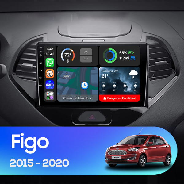 FORD FIGO 2015 - 2020 9 INCH  ANDROID CAR STEREO NAVIGATION IN-DASH HEAD UNIT - ULTRA-PREMIUM SERIES