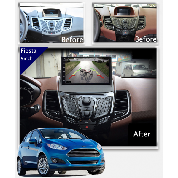 FORD FIESTA 2009 - 2017 9 INCH ANDROID CAR STEREO NAVIGATION IN-DASH HEAD UNIT - OPTIMAL-SERIES