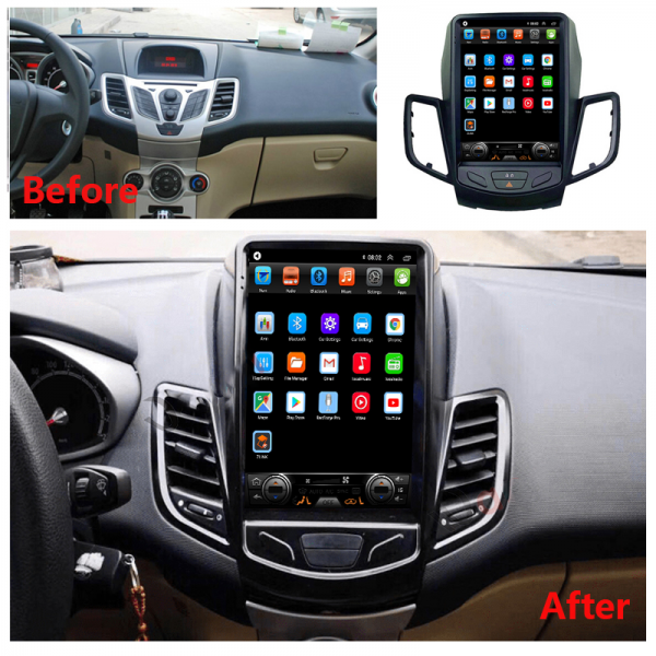 FORD FIESTA 10.4 INCH ANDROID CAR STEREO NAVIGATION IN-DASH HEAD UNIT - ULTRA PREMIUM SERIES
