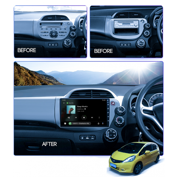 Honda Jazz 2008 - 2013 10.1 Inch Android Satnav Radio Car Audio Sound System 