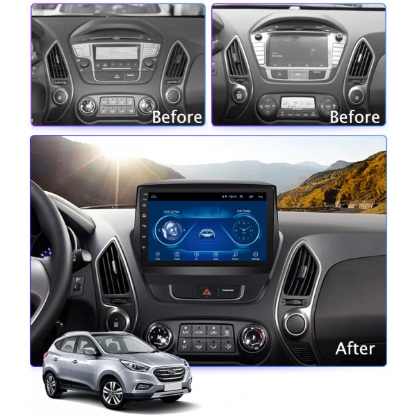 Hyundai Tucson/IX35 2010 - 2013 9 Inch Android Satnav Radio Car Audio Sound System 
