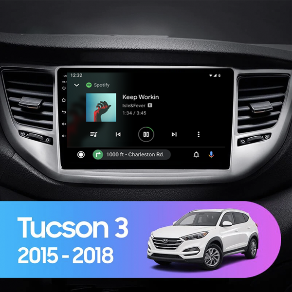 Hyundai Tucson 3 2015 - 2019 9 Inch Android Multim...