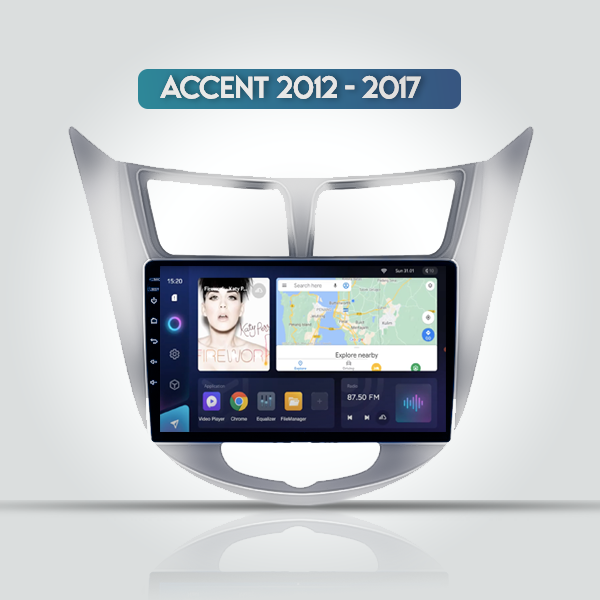 Hyundai Accent 2012 - 2017 9 Inch Android Navigation Carplay Radio 