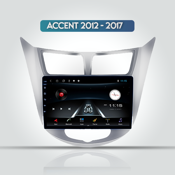 Hyundai Accent 2012 - 2017 9 Inch Android Multimedia Navigation Radio 