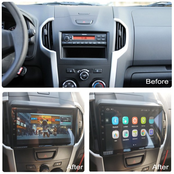 Isuzu KB D-MAX 2012 - 2018 9 Inch Android Satnav Radio Car Audio Sound System