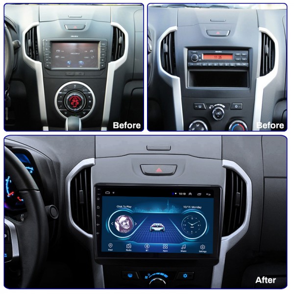 Isuzu KB DMAX 2012 - 2018 Android Satnav Radio Car Audio Sound System 