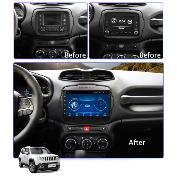 Jeep Renegade 2016 - 2018 9 Inch Android Satnav Radio Car Audio Sound System