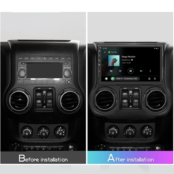 Jeep Wrangler 2011 - 2017 10.1 Inch Android Multimedia Carplay Radio 