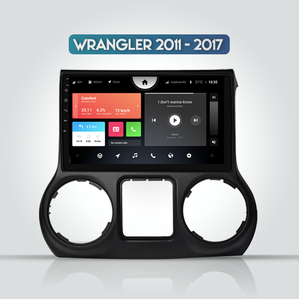 Jeep Wrangler 2011 - 2017 10.1 Inch Android Multimedia Navigation Radio 
