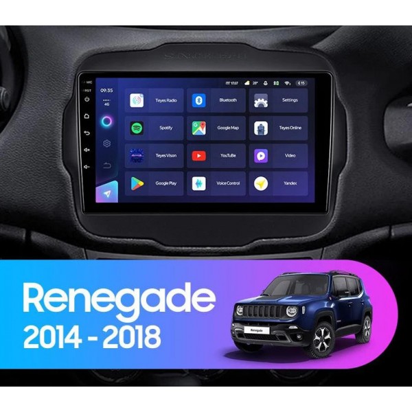Jeep Renegade 9 Inch 2014 - 2018 Android Premium C...