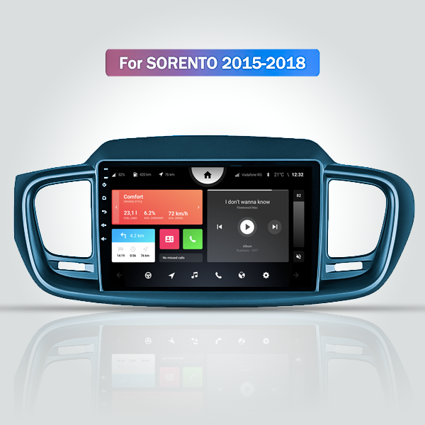 KIA Sorento 2015 - 2018 9 Inch Android Navigation Bluetooth Touch Screen