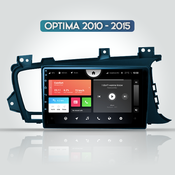 Kia Optima 2010 - 2015 9 Inch Android Navigation Double Din Radio