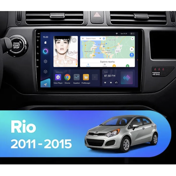 Kia Rio 2012 - 2015 9 Inch Android Multimedia Navi...