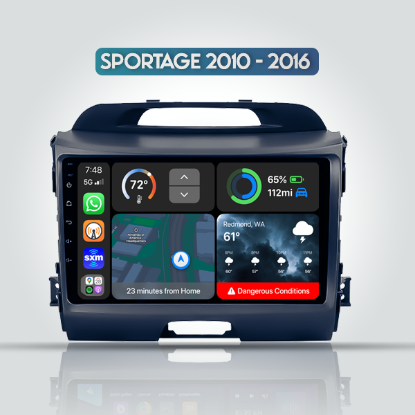 Kia Sportage 9 Inch Android 12 Premium Apple Carplay Navigation Radio 