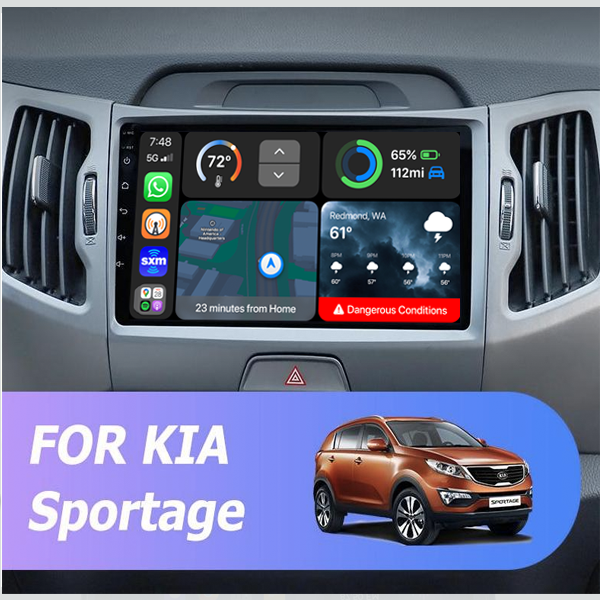 Kia Sportage 9 Inch Android 12 Premium Apple Carpl...