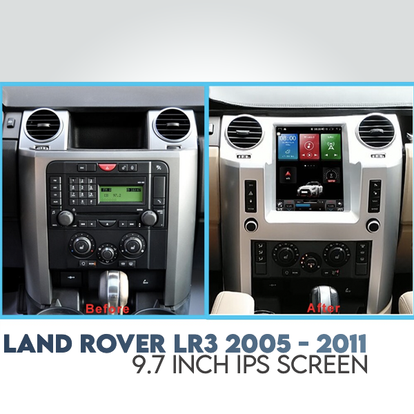 Land Rover LR3 2005 - 2011 9.7 Inch Tesla Android ...