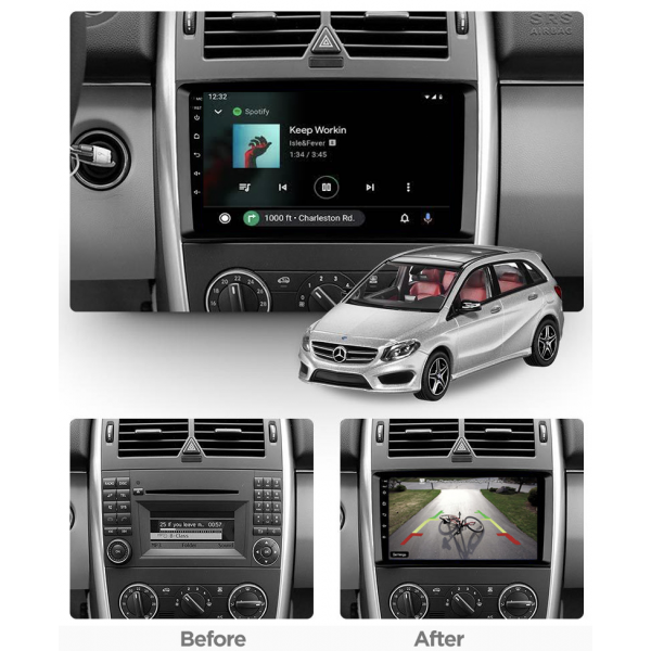 Mercedes Benz A Class/B Class Viano Vito 2006 - 2021 9 Inch Android Navigation Radio 