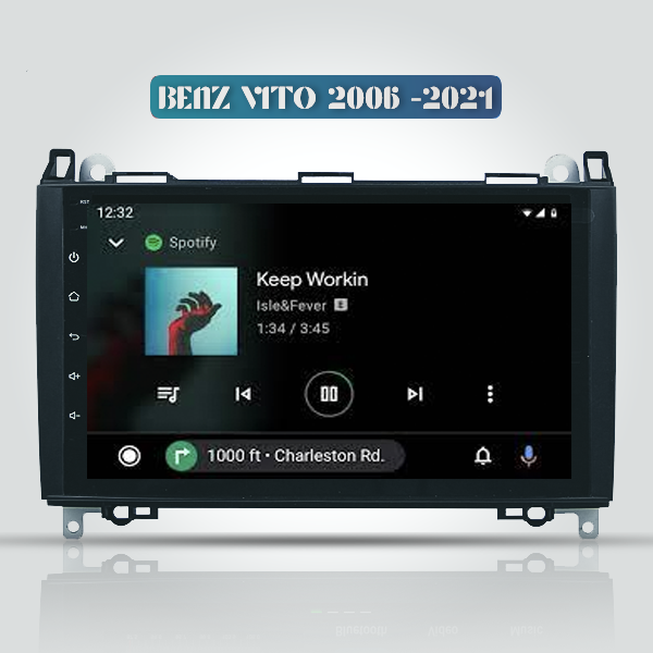 Mercedes Benz A Class/B Class Viano Vito 2006 - 2021 9 Inch Android Navigation Radio 