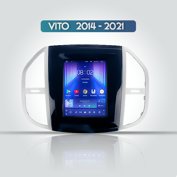 Mercedes Vito 3 2014 - 2021 9.7 Inch Android Apple...