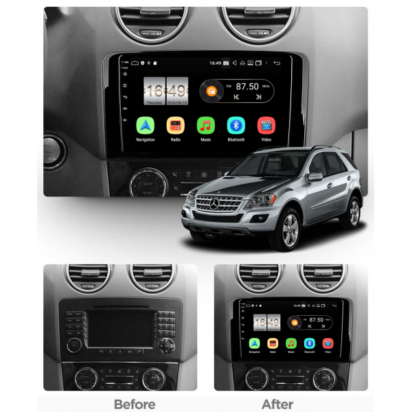 Mercedes Benz ML350/ML55 W164 2005 - 2012 9 Inch Android Satnav Radio Car Audio Sound System