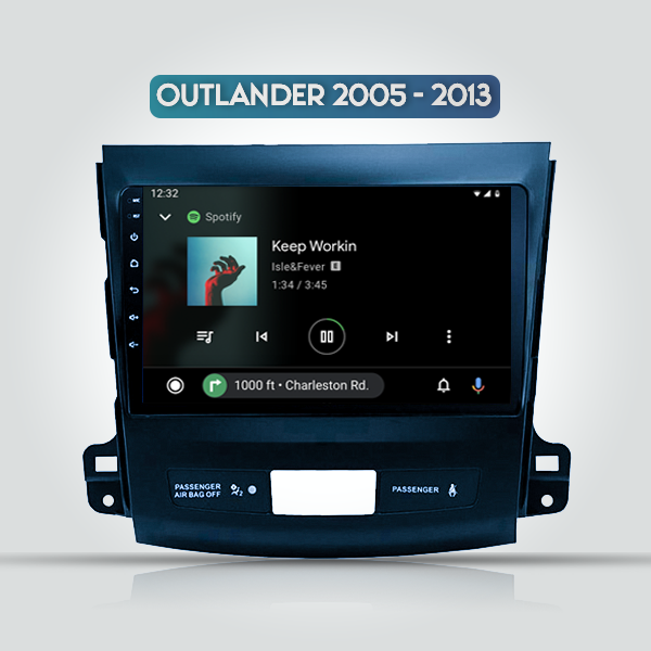 Mitsubishi Outlander 2  2005 - 2013 9 Inch Android Multimedia Navigation Carplay Radio 