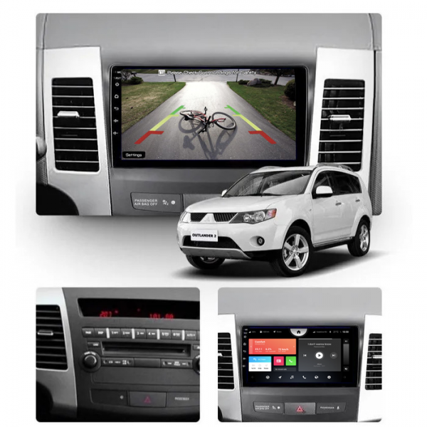 Mitsubishi Outlander 2 2005 - 2013 9 Inch Android GPS Bluetooth Car Player Navigation Radio Stereo Head Unit In Dash