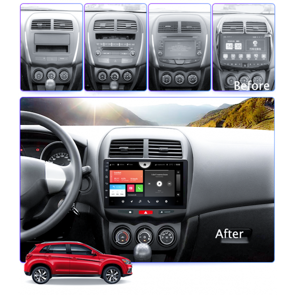 Mitsubishi ASX 2010 - 2015 10.1 Inch Android Multimedia Touch Screen Radio 