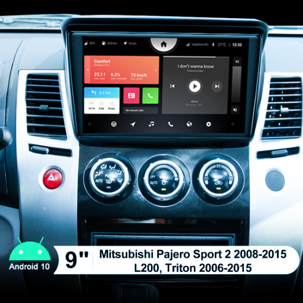 Mitsubishi Pajero Sport 2 2008 - 2015 9 Inch Android Bluetooth Radio 