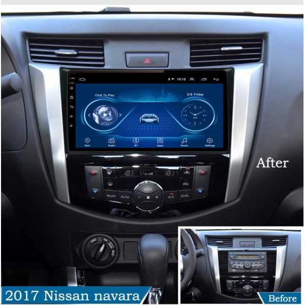 Nissan Navara 2016 - 2022 10 Inch Android Satnav Radio Car Audio Sound System