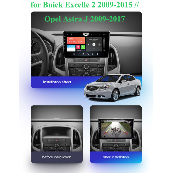 Opel Astra J 2009 - 2017 9 Inch Android Navigation Touch Screen Radio 