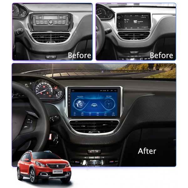 Peugeot 208/2008 2014 - 2018 10.1 Inch Android Satnav Radio Car Audio Sound System