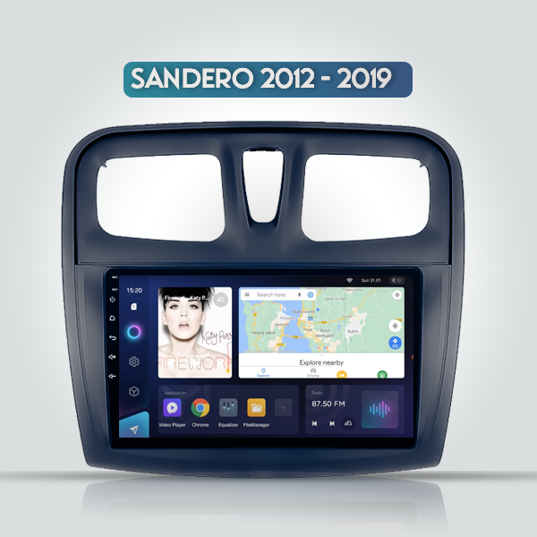 Renault Sandero Stepway 2012 - 2019 9 Inch Android Carplay Navigation Radio 