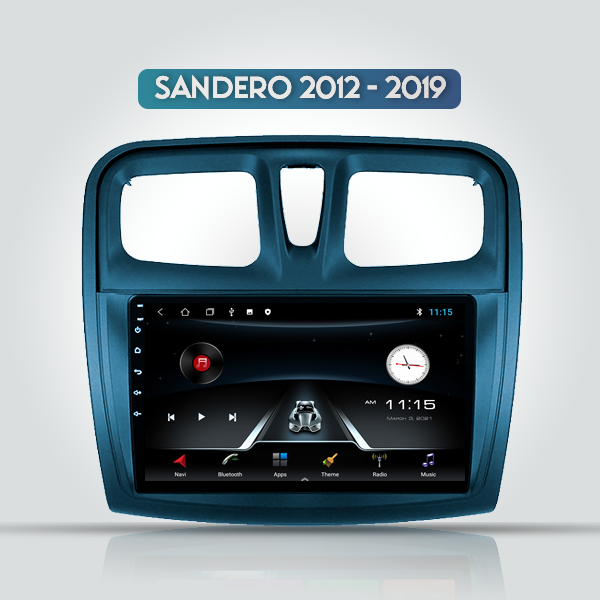Renault Sandero Carplay Radio 2012 - 2019 10.1 Inc...